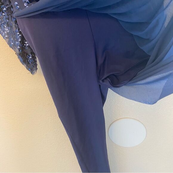 WEISSMAN Dance Costume acro blue jumpsuit unitard Sweet Nothing 7676 child LC - Picture 5 of 15